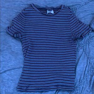 Striped crop T shirt H&M
